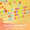800 штук акриловых кубиков с буквами алфавита A-Z, бусины с буквами, DIY материалы для бисероплетения для изготовления браслетов, ожерелий, ювелирных изделий, DIY поделки