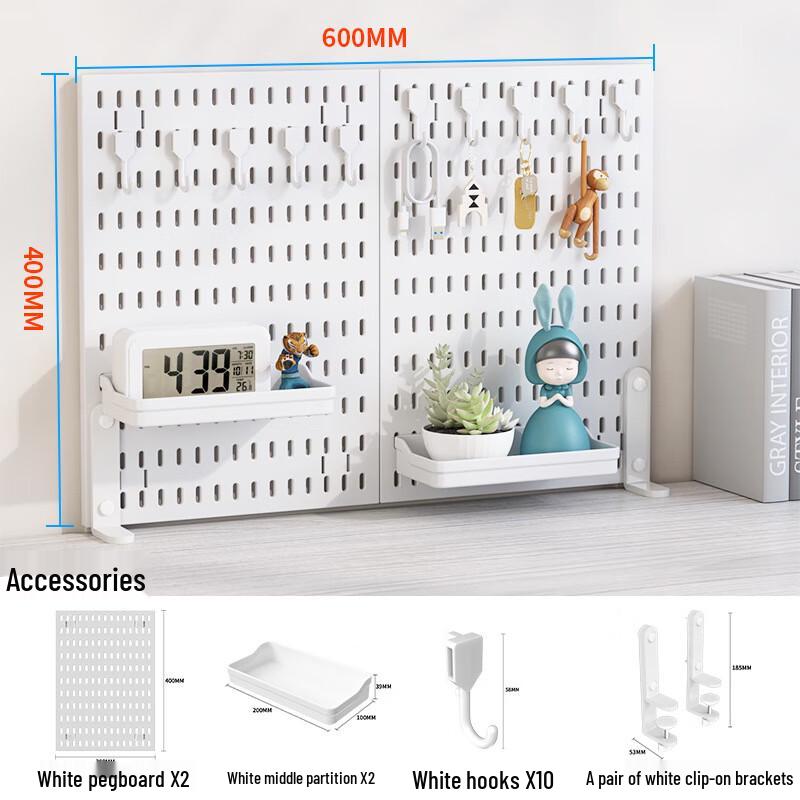 miflame Clamp-on Pegboard Desktop Organizer