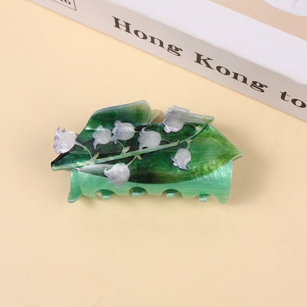 Acrylic Ocean Animal Claw Clip Irregular Jellyfish Shark Clip Double-sided Printed Hair Claw  Lady