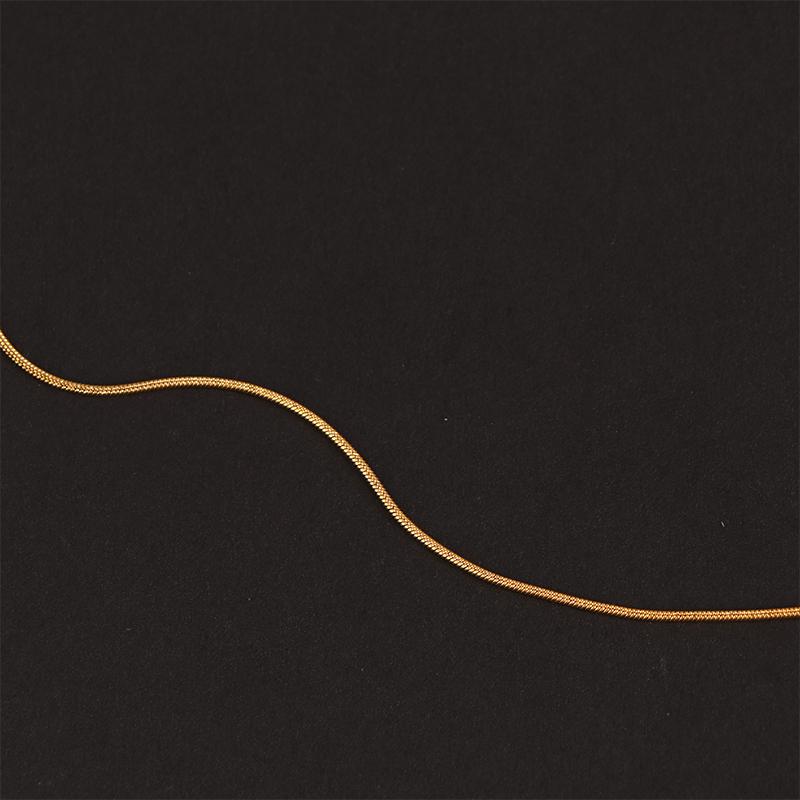 Женские длинные ожерелья из нержавеющей стали в виде змеиной цепи и витого каната, золотого и серебристого цвета, с застежкой-лобстером