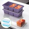 Силиконовый лоток для заморозки продуктов, еды, супа, соуса с крышкой, лотки для заморозки, большой контейнер для льда, форма для льда для супа, кухонное хранение продуктов, форма для заморозки