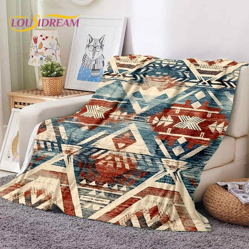 3D Lastest Nordic Turkish Bohemia Celt Soft Flannel Blankets,Throw Blanket Comfortable Blanket for Picnic Beds Sofa Home Bedroom