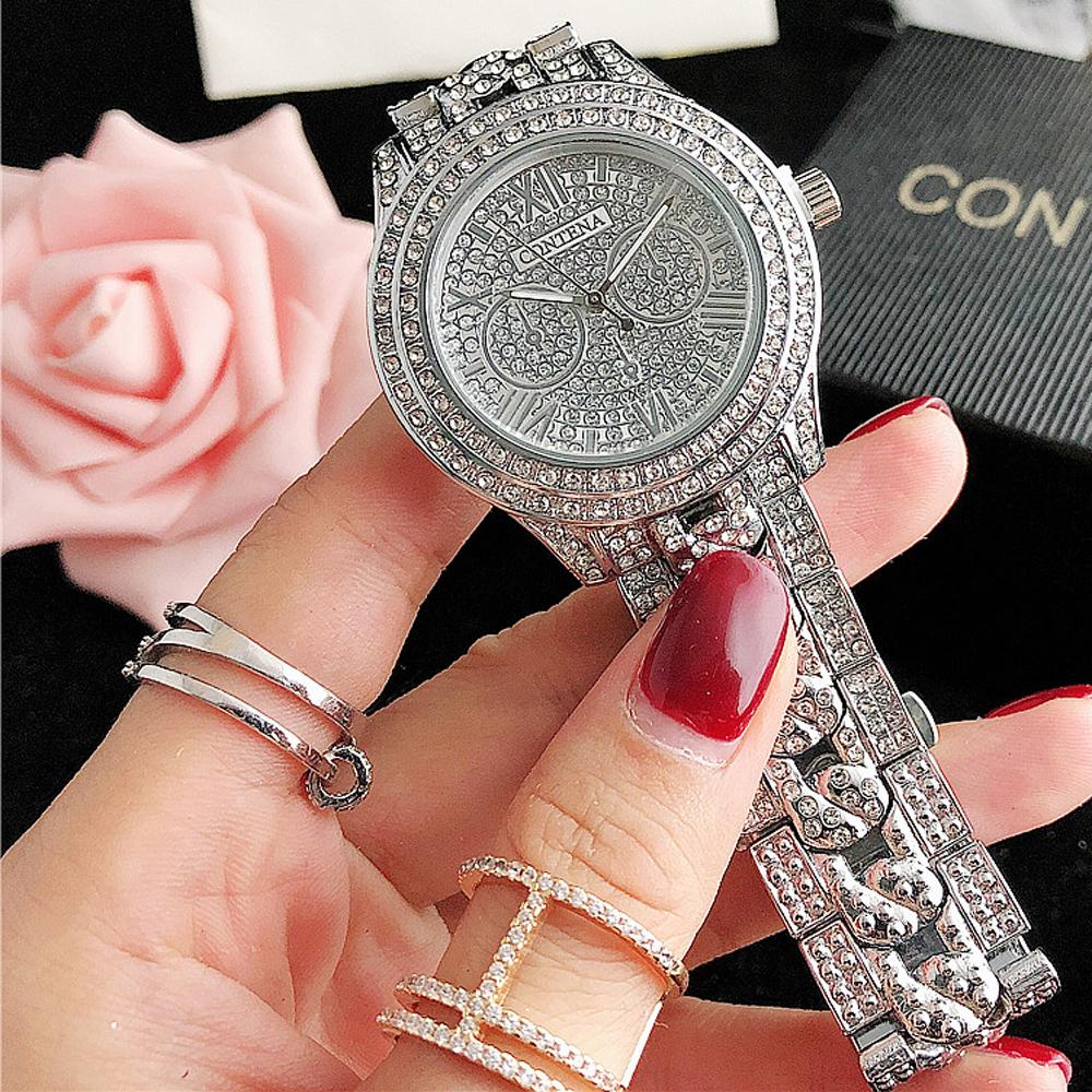 CONTENA Women Watches Fashion Rose Gold Silver Luxury Lady Watch For Women Quartz Wristwatch