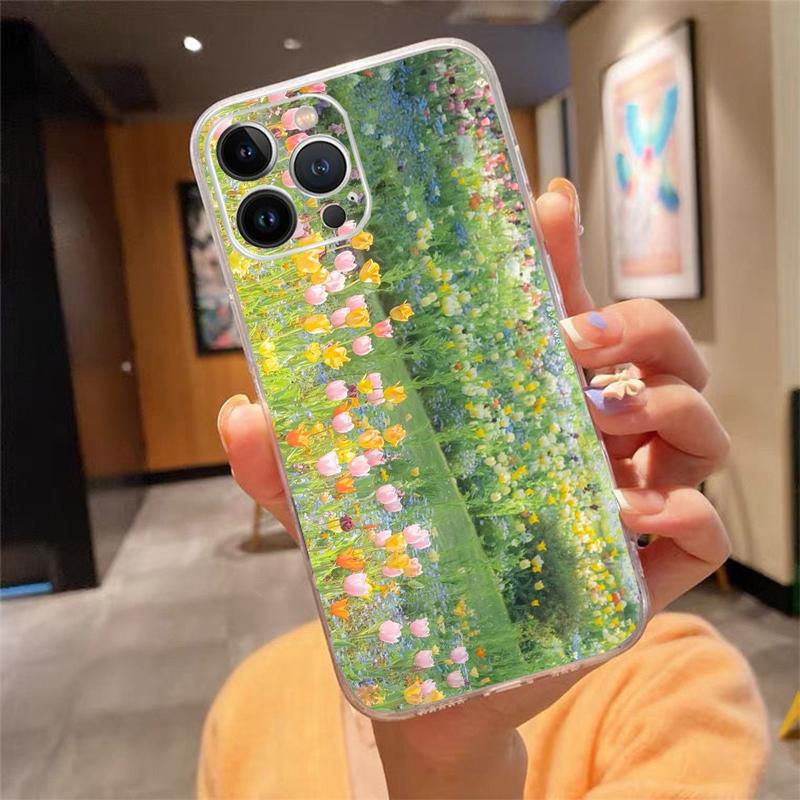 Flowers Garden Phone Case For Iphone 15 14 Pro Max 13 12 11 Pro Max XSMax XR 12 13 Mini 14 Plus