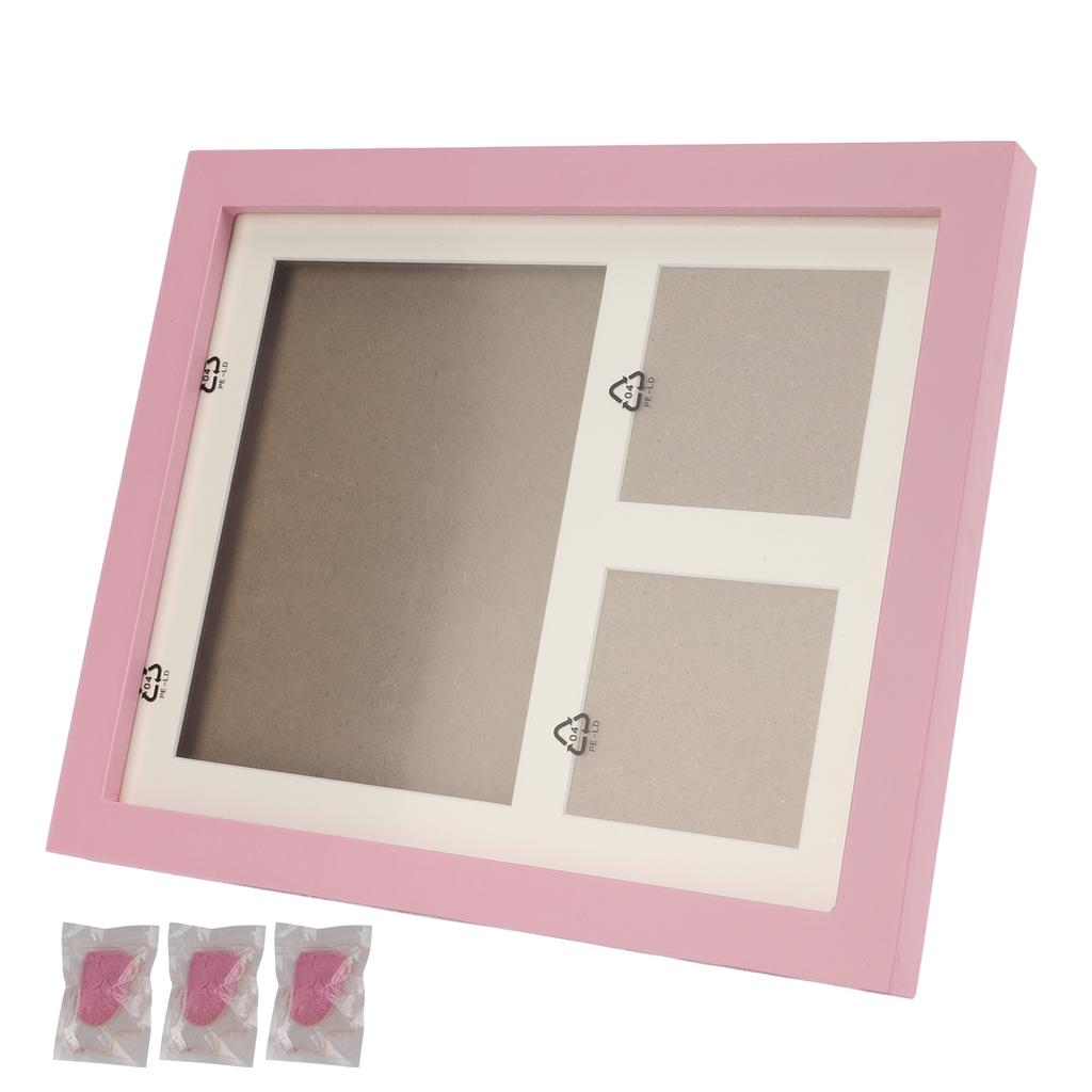 Отпечатки лап собаки кошки Домашний питомец Настенная рамка Набор для отпечатков лап для владельца собаки владельца кошки Любителей домашних животныхРозовая грязно-розовая рамка