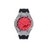 CASIO Unisex Liquid Crystal,Analog Dual Display Series 48.5mm Red Watch GA-2100-4A(Watch8--)