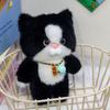 Soft Animal Little Cat Keychain Fluffy Stuffed Kitten Keyring  Backpack Decor