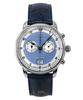 Friedrichshafen Chronograph Leather Strap Blue Dial Quartz 85843 Men's Watch