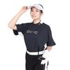 Short Sleeve High Neck Shirt Storage and Golf Cold Protection S [Pin Apparel] Women's (Heat Insulation) / / 622-4267802 010_Black