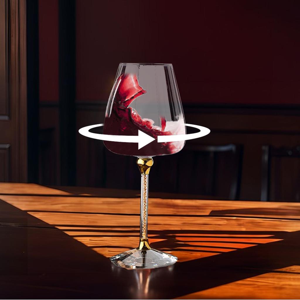 Бокал для вина Изысканный бокал для вина Хрустальная посуда Катящийся Эргономичный Органайзер Держатель Для коктейлей Питьевой День рождения Бассейн Свадьба