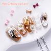 50/200 шт. Изысканные маленькие галстуки-бабочки, смешанные жемчужины, элегантные аксессуары для нейл-арта, простые детали для декора ногтей, материалы для маникюра своими руками