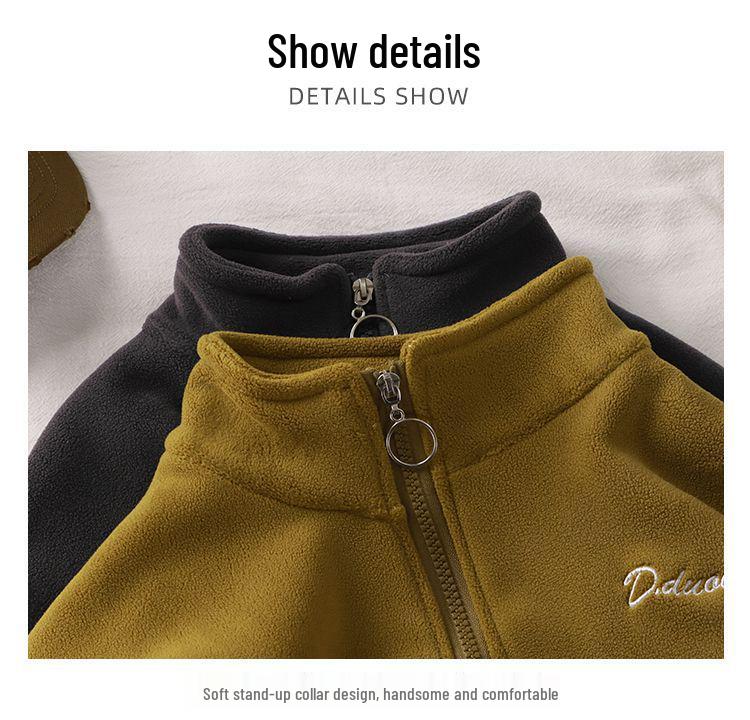 Детский флисовый костюм-двойка для осени/зимы - Корейский стиль для мальчиков и девочек