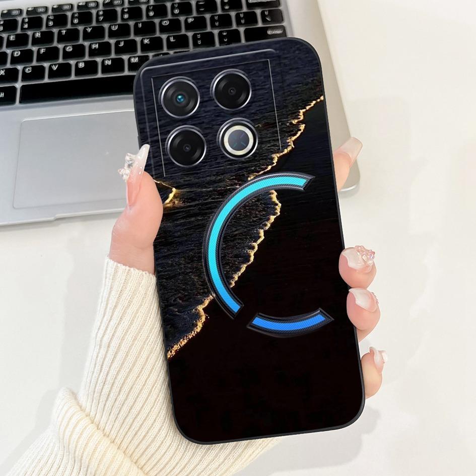 Для Infinix GT 20 Pro 2024 Чехол X6871 Ударопрочный Чехол Модный Узор Мягкий Силикон Матовый Чехол для Телефона Для Infinix GT20 Pro Coque