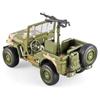 1:32 Willys Внедорожный Военный Сплав Модель Серия Второй Мировой Войны со Светом, Звуком и Открывающимся Капотом