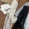 Y2K Long Lace Waistband Bow Floral Lace Waist Belt Tie Up Thin Dress Jeans Belt Summer