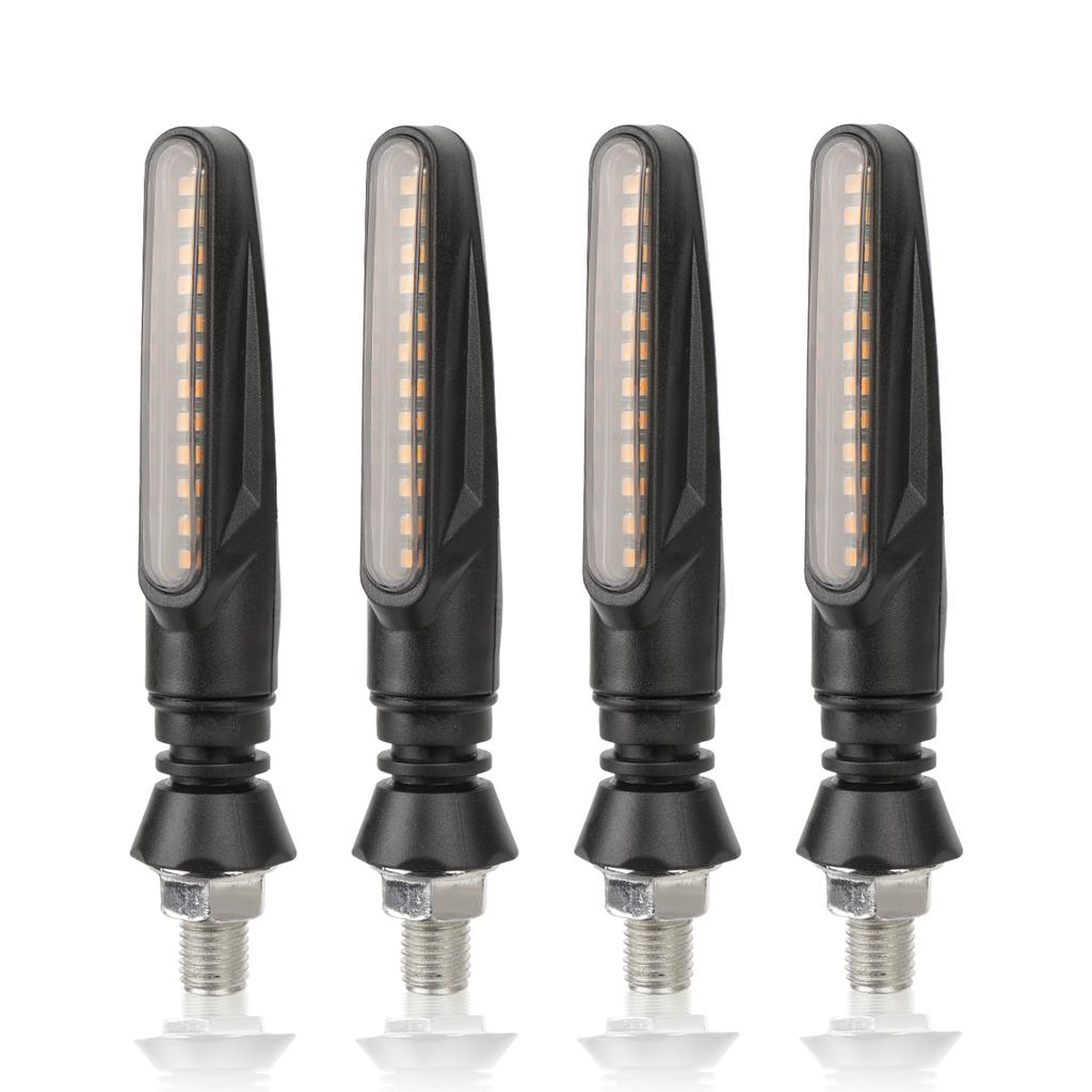 2 шт. мотоциклетные указатели поворота 12 В светодиодный задний фонарь проточная вода мигалка IP68 гибкие мотоциклетные мигающие огни