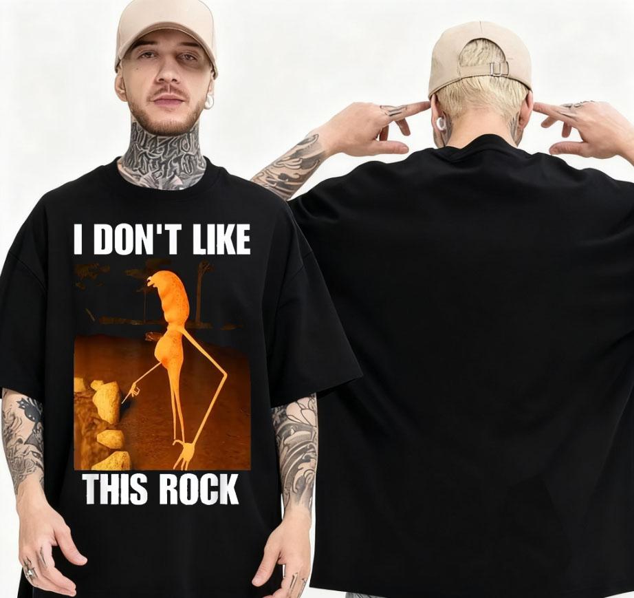Летняя футболка для мужчин 2025 года Bug Marcus I Dont Like This Rock 100% Хлопок Повседневная Свободная Короткий рукав