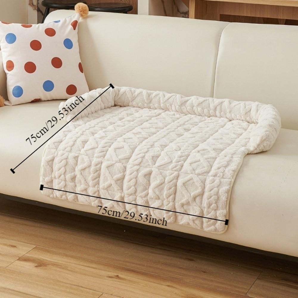 Non-Slip Pet Sofa Bed Wear-resistant Cat Bed Mat Comfortable Pet Plush Blanket  Winter