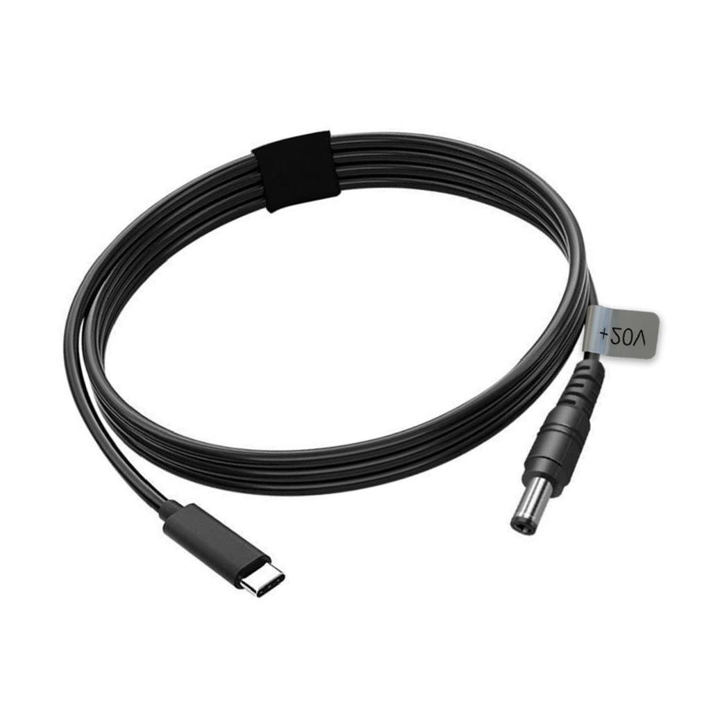Кабель для зарядки USB C - DC Power Power, 10 м, 32,8 фута, выход 20 В, 5 А, тип C, штекер - DC 5,5x2,1 мм, штекер, шнур для 