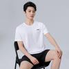 Мужские футболки Li Ning с круглым вырезом, умеренного прямого кроя, AHSU977-2