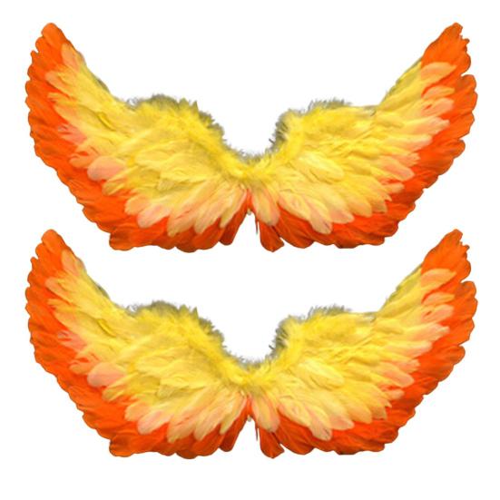2 шт. крылья ангела из перьев для женщин и девочек, костюм крыльев феи из перьев с эластичными ремнями для Хэллоуина, реквизит для выступления на сцене для косплея и вечеринки