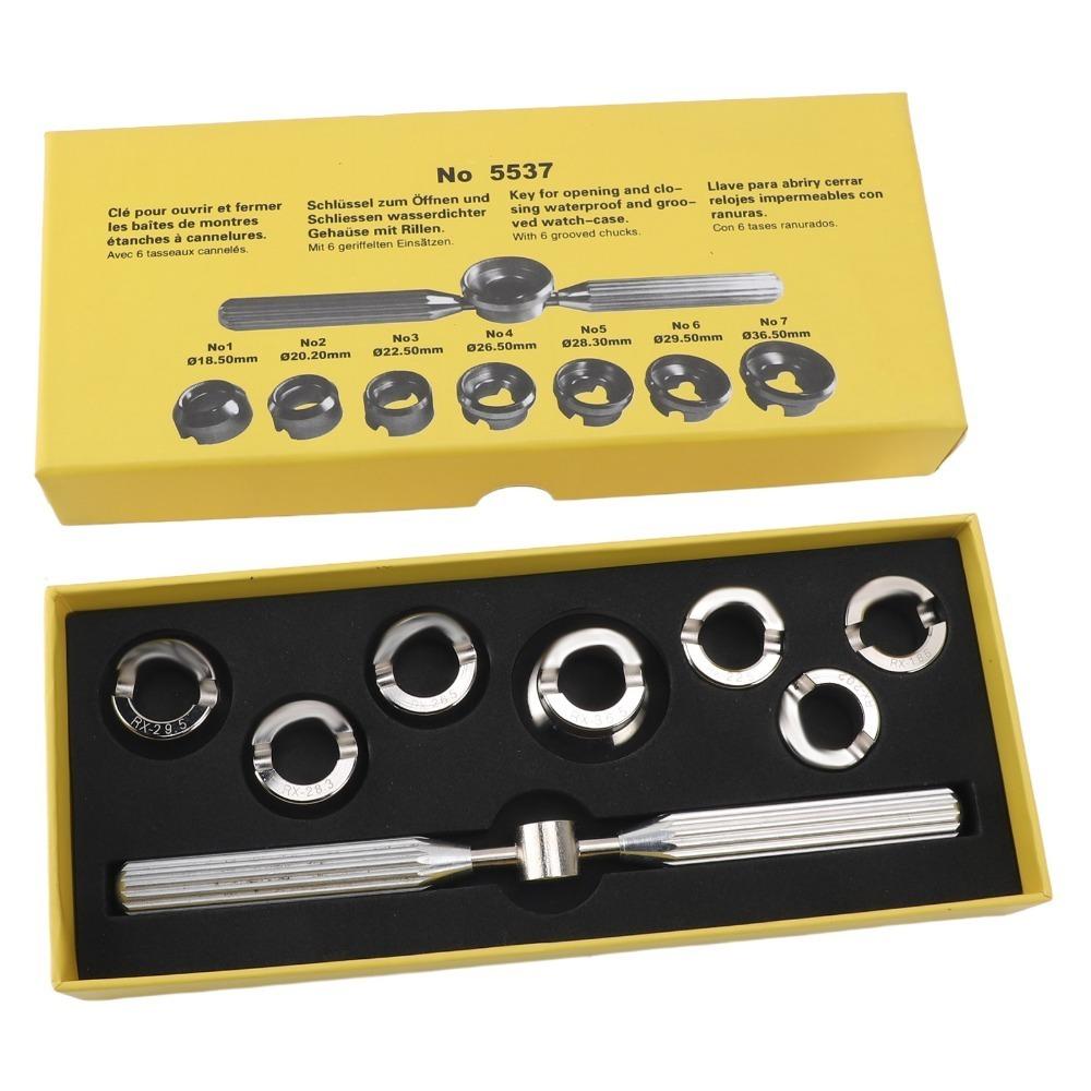 Silver Watch Case Closer Kit Different Sizes Watch Repair Tool Set Watch Maintenance