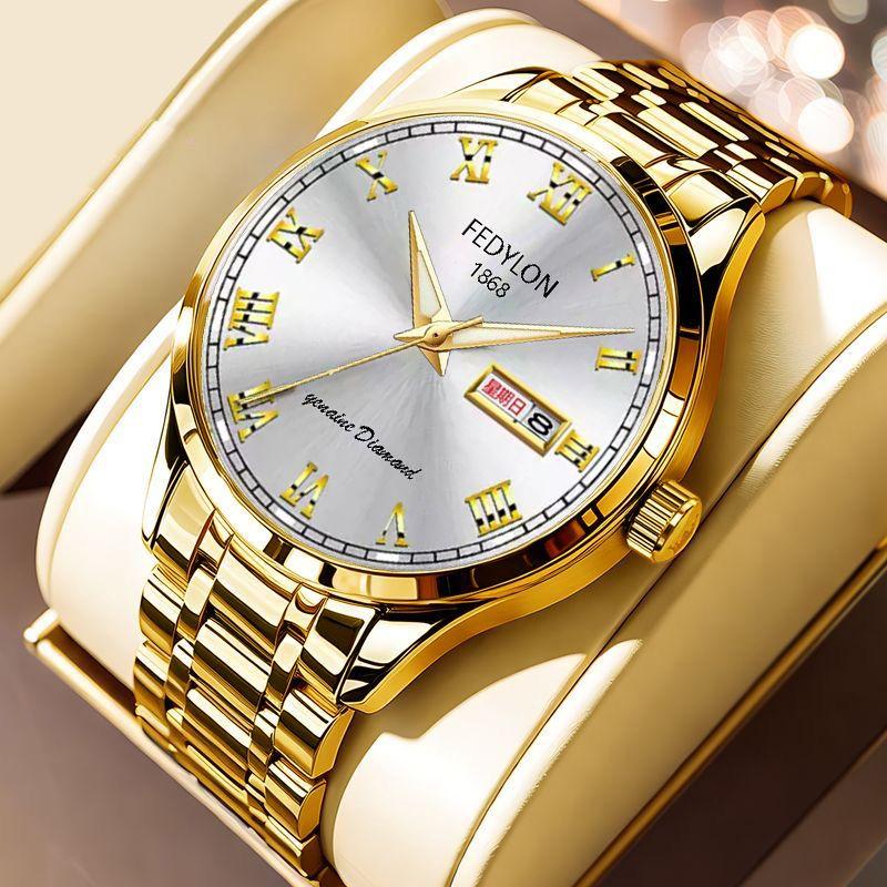 Мужские часы Мужские часы кварцевые знаменитые студенческие часы со стальным ремешком водонепроницаемые полностью автоматические мужские часы модель
