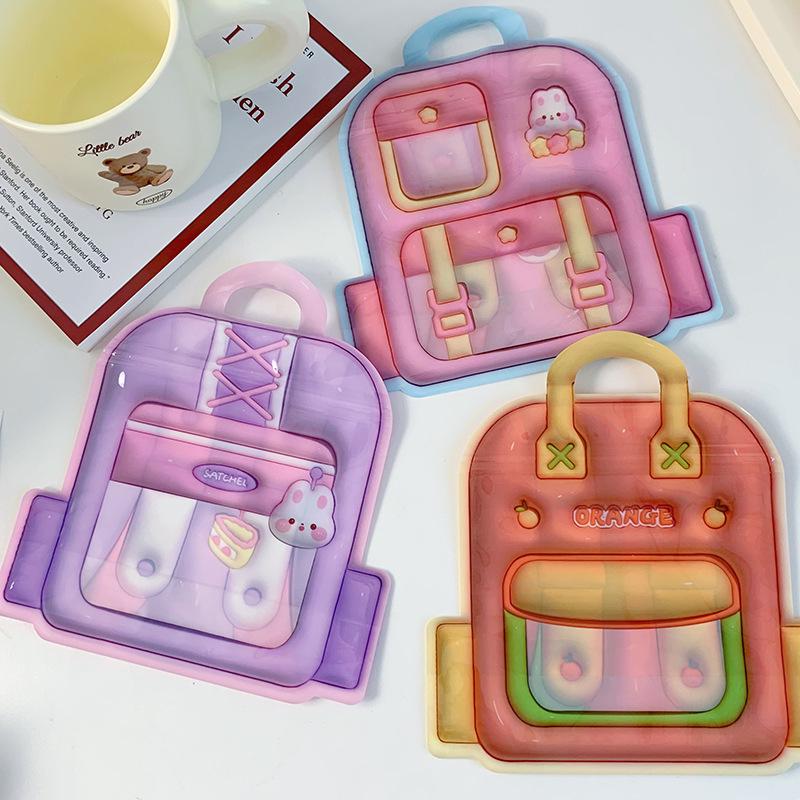 Рождественская мультяшная сумка для хранения украшений и закусок - Милая, мягкая, самозакрывающаяся