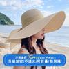 Соломенная шляпа с очень широкими полями женская летняя солнцезащитная шляпа-козырек соломенная шляпа пляжная шляпа для отдыха дорожная шляпа от солнца стиль для отпуска