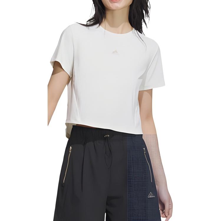 (WMNS) adidas MODERN TECH T-shirt 'White' Women's JI9806