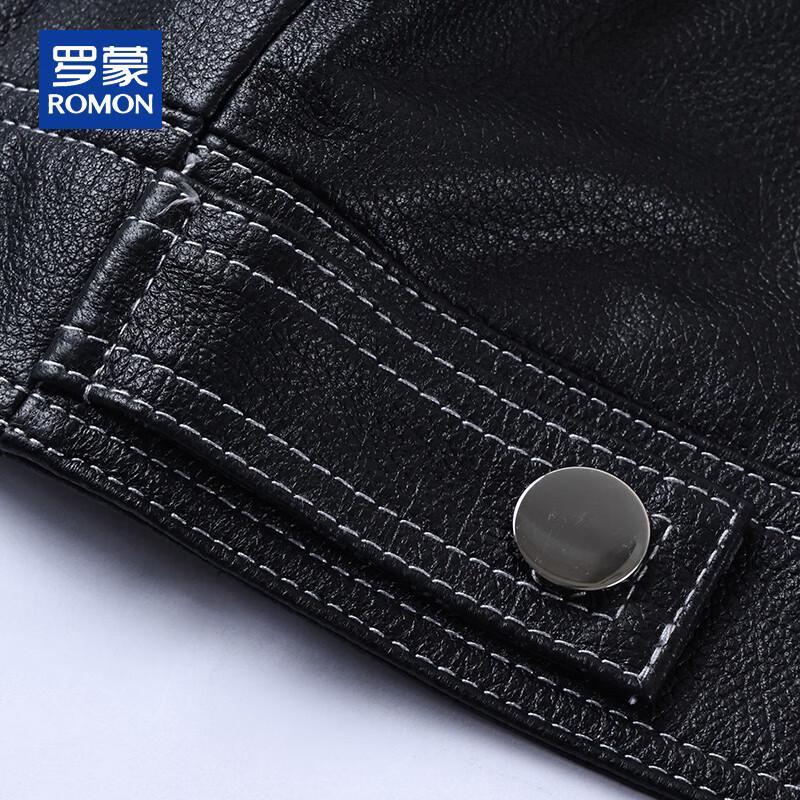 ROMON Мужская куртка из овчины в деловом повседневном стиле