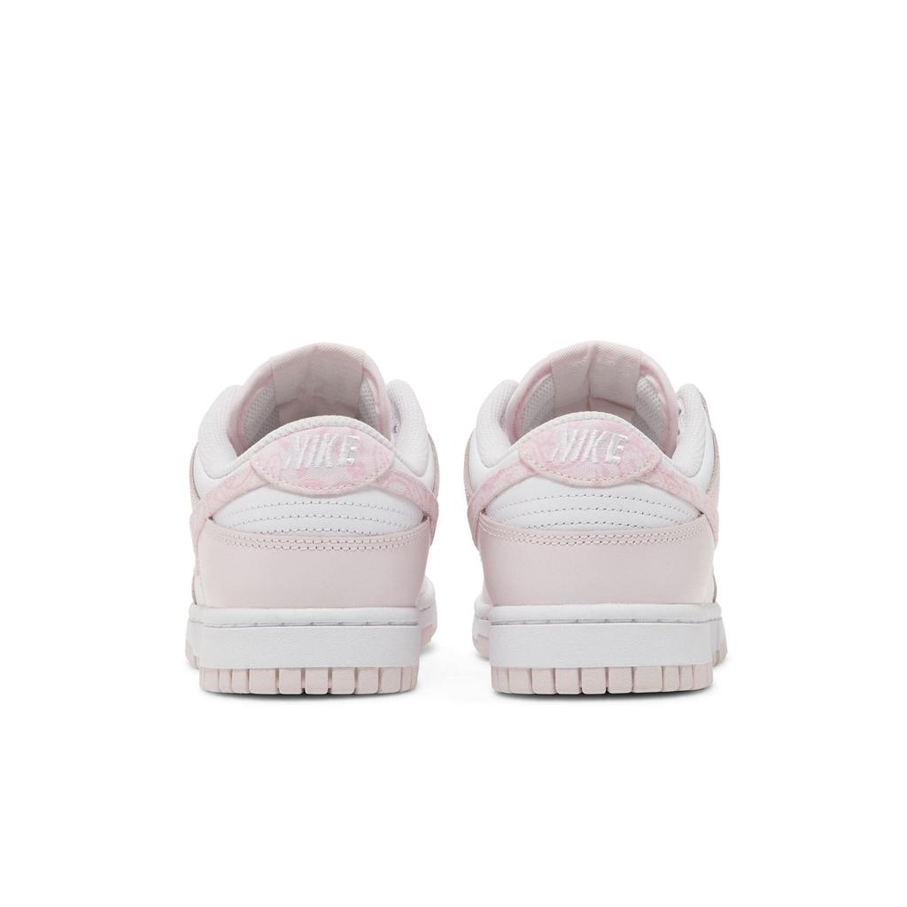 Nike Womens Dunk Low 'Pink Paisley' (women's sizes) White / Medium Soft Pink / Pearl Pink Skateboard Shoes FD1449 100
