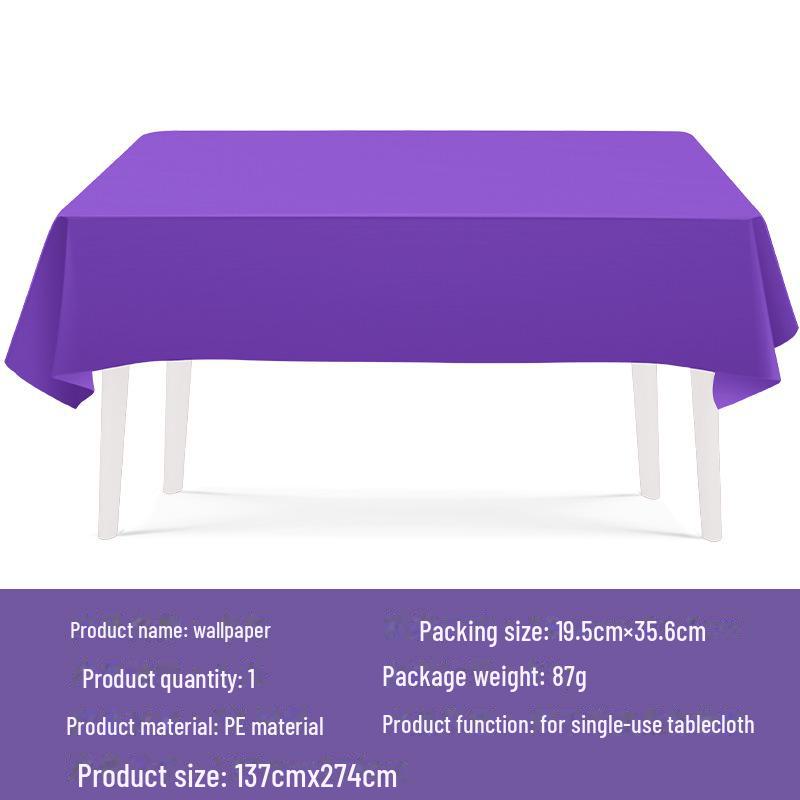 Фиолетовый набор для тематической вечеринки: Тарелки, стаканчики, салфетки из плотной бумаги, одноразовые предметы декора