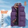 Новый осенне-зимний теплый утолщенный жилет без рукавов, утолщенный черный жилет с воротником-стойкой, хлопковый жилет, мужской