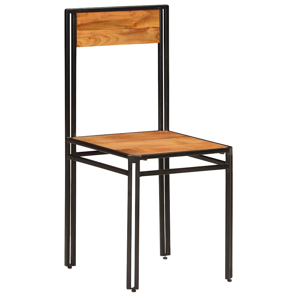 Dining Chairs 4 pcs Solid Acacia Wood