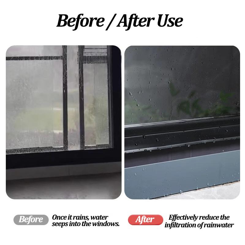 1m Window Sealing Strip,Sliding Window Weatherproof Barrier for Rain Wind Insulation,Balcony Door Flash Board Waterblocking Seal