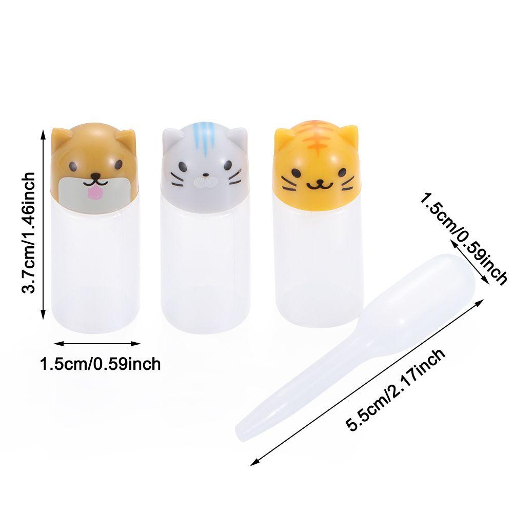 4PCS Salad Cute Mini Kitchen Accessories Small Container For Bento Seasoning Sauce Bottle