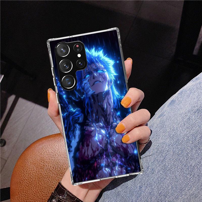 Grimmjow 6 Bleach Phone Case For Samsung Galaxy S24 S25 Edge S26 Ultra S23 S22 S21 Plus S20 FE + Personalized Print Cover Galaxy