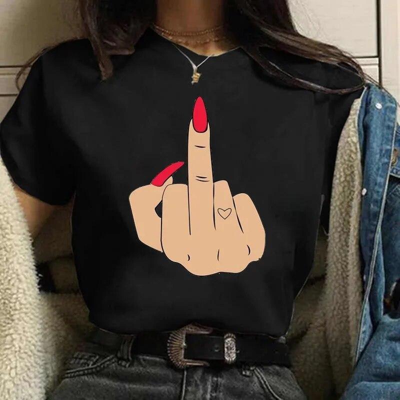 Женские футболки, модные новые модные футболки с рисунком ногтей, милый топ с принтом, футболка FeUnisex, женская одежда, футболки унисекс