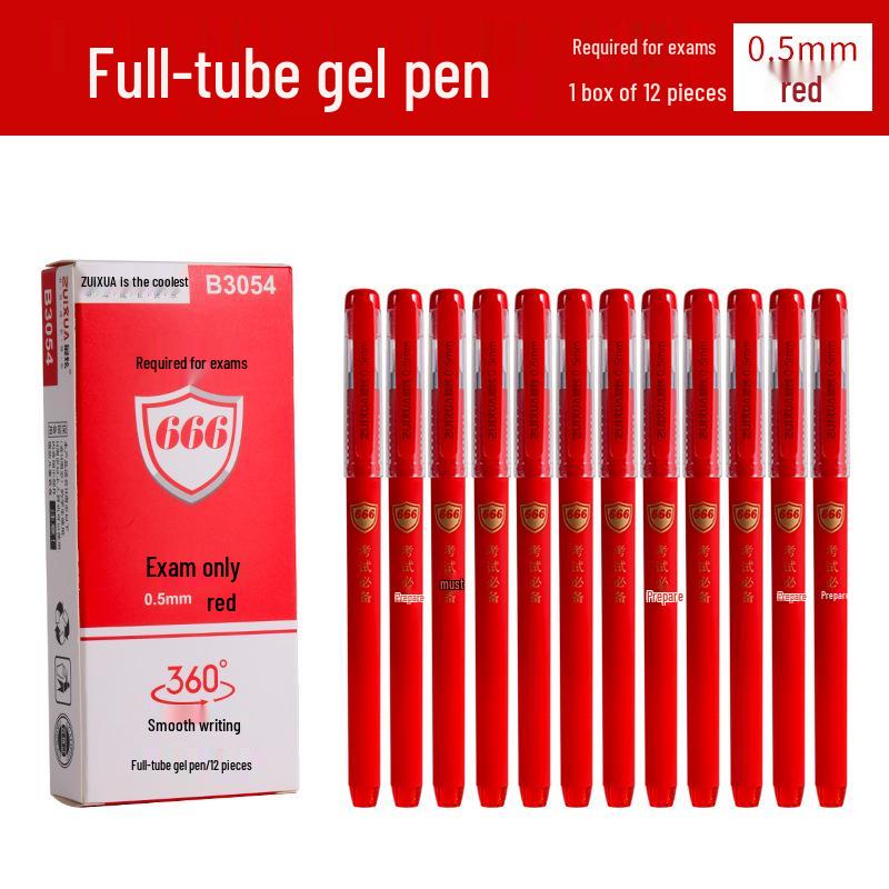 Учительский офис Ручка игольчатая большой вместимости - Черная и красная