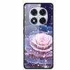 Закаленное Стекло Чехол Для Redmi Note 14 Pro Coque 14Pro Цветы Чехлы Для Телефона Для Xiaomi Redmi Note14 Pro Жесткий Задний Чехол Funda