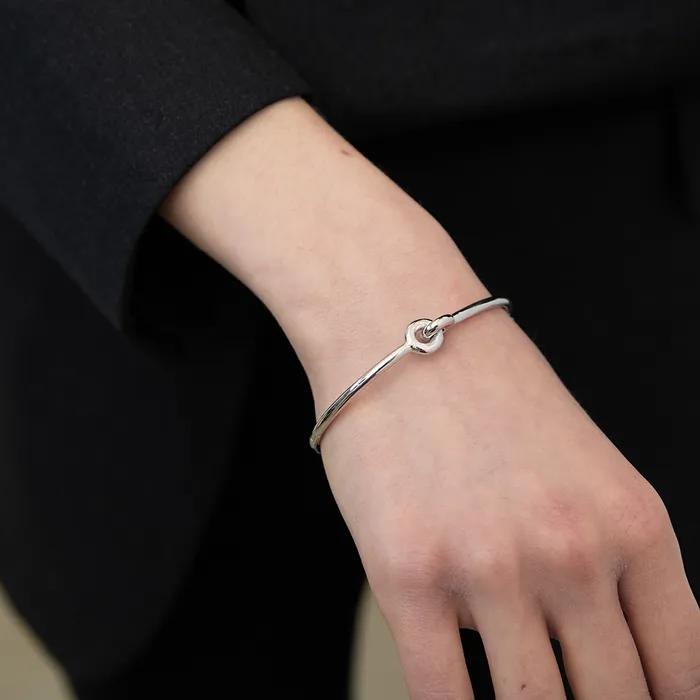 [925SILVER]CONNECT CLASSIC bracelet(white GOLD color)