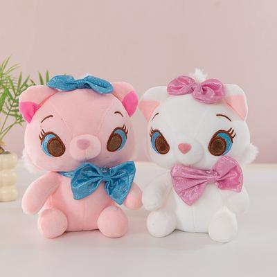 Милая кукла Мэри Кэт Кот Приключения Белый Котенок Плюшевая Игрушка Ловец Кукла Бант