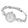 Fieldwork Women's Analog Watch with Metal Band and Bracelet, Pearl and Mepal Stones, Silver, ST297-1