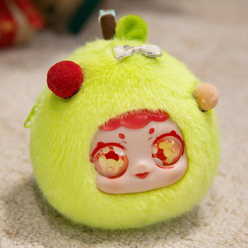 Cartoon Cute Macaron Fruit Coin Wallet Butter Dog Strawberry Lemon Orange Bag Pendant Chain Crossbody Bag