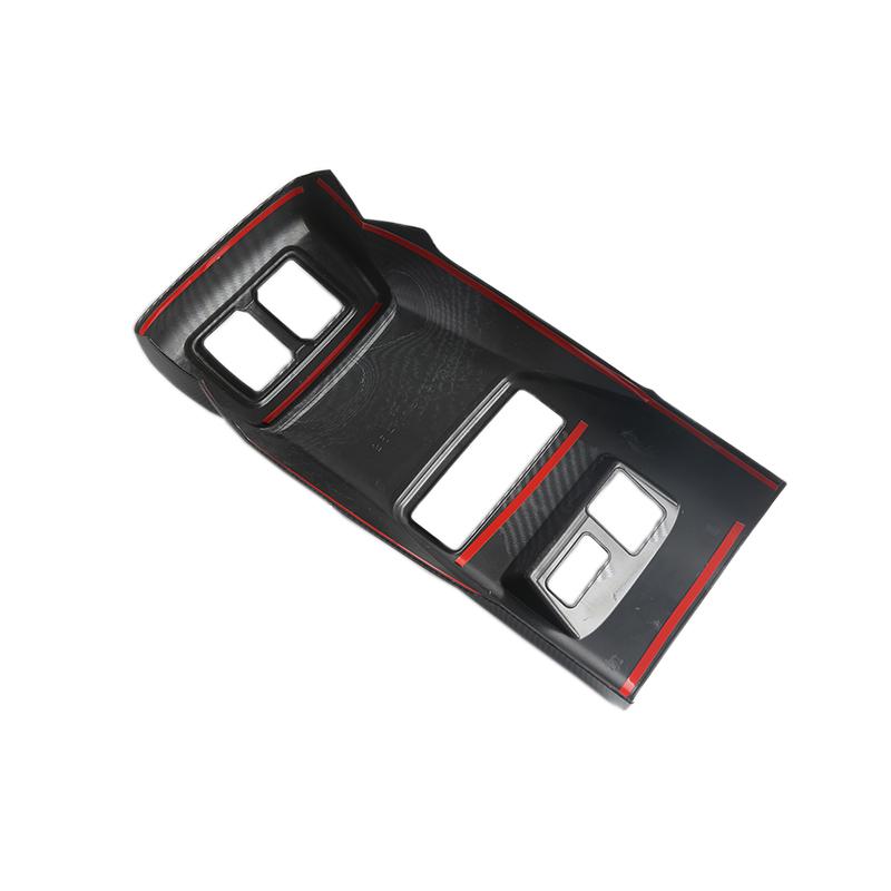 Задняя накладка на воздуховод, защита от ударов ногами для BYD Shark 6, вид карбона, задняя панель защиты воздуховода подлокотника, материал АБС, автомобильные аксессуары