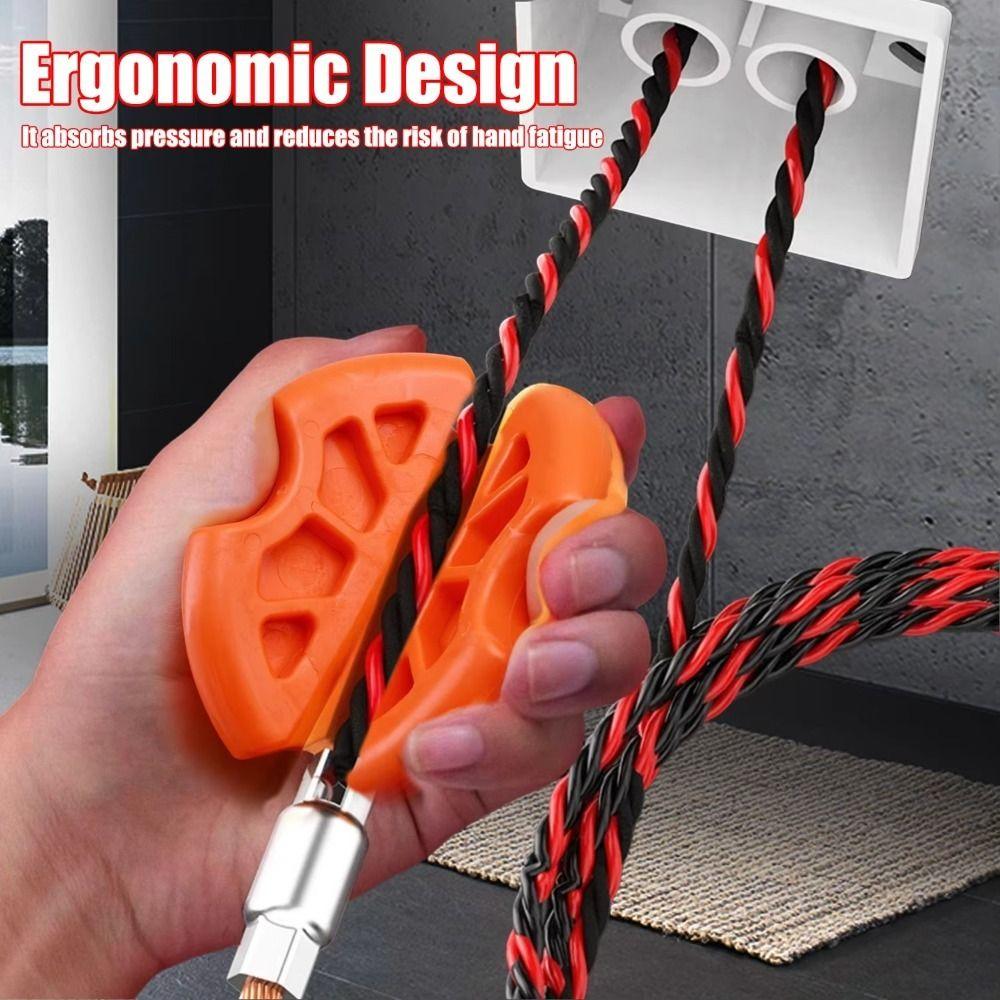 Electrician Threading Aids Electrician Steel Wire Anti-slip Clip Handguard Steel Wire Pullers