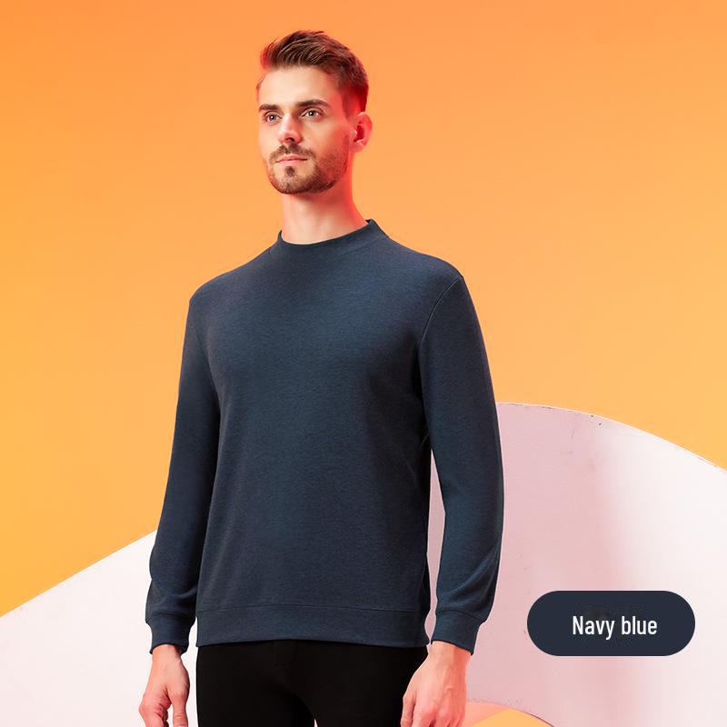 Men's Lyocell Tencel Cashmere Antibacterial Thermal Undershirt Sweater