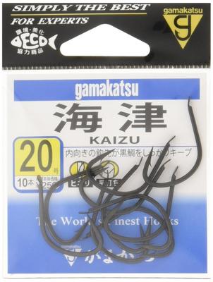 Gamakatsu Крючок Кайзу (черный) #20 Рыболовный крючок