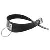 Simple Harajuku Street Dance Punk O-Shaped Ring Trend PU Leather Necklace Collar Neck Cover